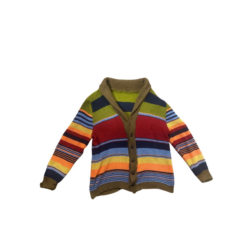 Colorful Striped Knit Sweater – XL to 3XL Fit